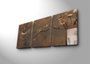 Wallity Reloj de Pared de Lienzo Decorativo 3P3040CS-56 Multicolor (3 Piezas)